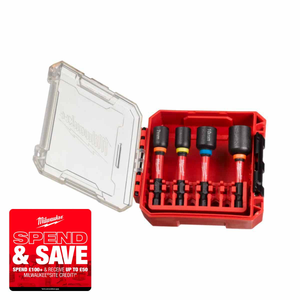 Milwaukee 4932492445 Impact Nut Driver Set (4 Pieces)
