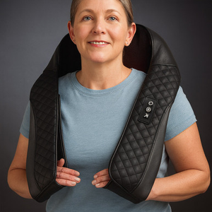 Wellbeing Shiatsu Back and Neck Massager with Arm Loops
