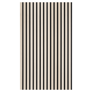 21mm Acoustic Black Felt Wall Panel Mid Oak 240x60cm