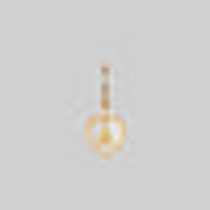 MABEL. Teddy Bear Engraved Glass Heart Earrings - Gold - Gold / Single