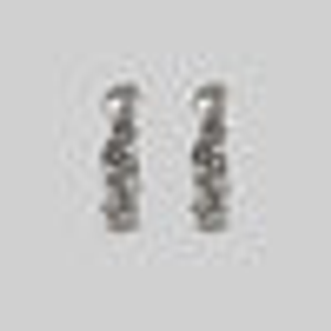 DAHLIA. Floral Garland Hoop Earrings - Silver - Silver