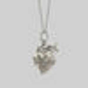 INFERNO. Sacred Heart Necklace - Silver - Silver