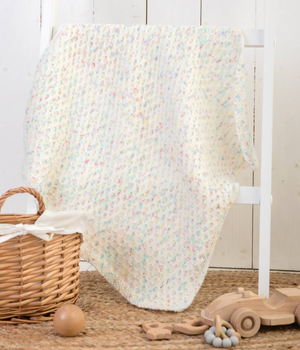 Dotty Cot Blanket in Emu Treasure Little Dots DK (2029)