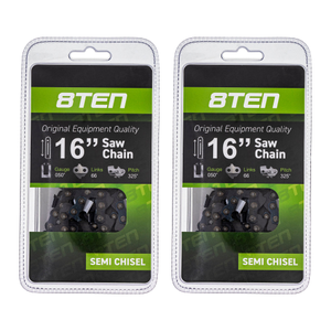 Chainsaw Chain for 16 Inch Bar .050 .325 66 DL Husqvarna 20BPX066G 2 Pack