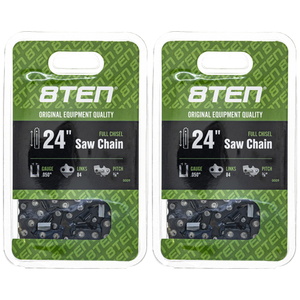 Chainsaw Chain 24 Inch .050 3/8 84DL For Husqvarna Stihl Jonsered 501842584 72LPX84CQ 591119484 | 2-PACK
