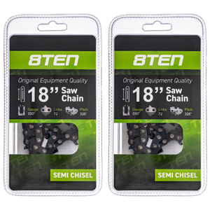 Chainsaw Chain 18 Inch .050 .325 72DL For Husqvarna Echo Makita 531300439 PMG320GX 608100605 23RM72 | 2-PACK