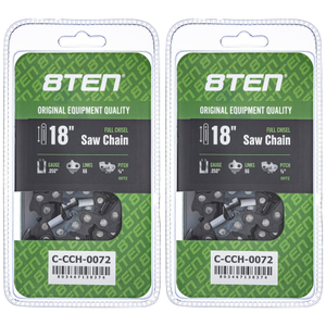 Chainsaw Chain 18 Inch .050 3/8 66DL For Stihl Homelite Echo 501846568 72EXL066G 72LPX066G 591132368 | 2-PACK