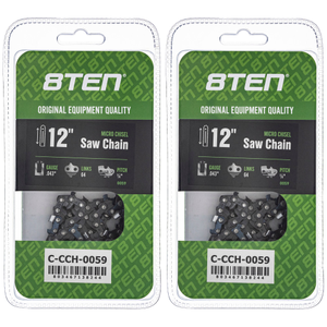 Chainsaw Chain 12 Inch .043 1/4 64DL For Stihl 36700050064 71PM364 | 2-PACK