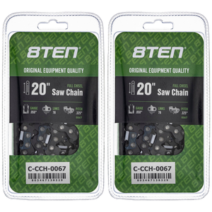 Chainsaw Chain 20 Inch .050 .325 78DL For Husqvarna Jonsered Homelite 20LPX078G 20BPX078G 20BPX78CQ | 2-PACK