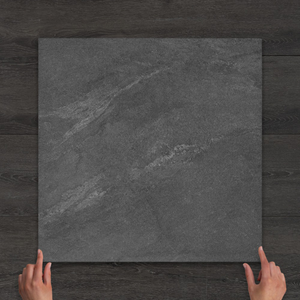 Outdoor Earth Nero Marble-Effect Matt Porcelain Tile 60x60cm