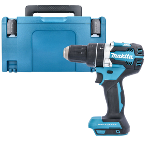 Makita DHP484Z 18V LXT Cordless Brushless 1/2" 2-Speed Keyless Chuck Max 54Nm Combi Drill With Case Type 3 & Inlay