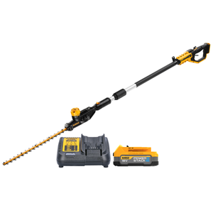 DeWalt DCMPH566 18V XR Cordless 55cm Pole Hedge Trimmer With 1 x 1.7Ah Powerstack Battery & Charger