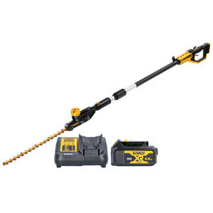 DeWalt DCMPH566 18V XR Cordless 55cm Pole Hedge Trimmer With 1 x 4.0Ah Battery & Charger