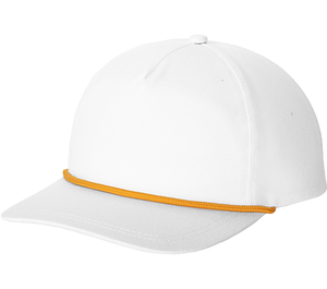 Port Authority Embroidered Snapback Five-Panel Rope Hat