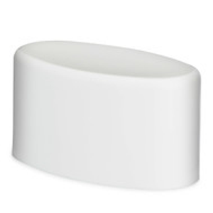 White PP Plastic Flat Top Cap for Deodorant Sticks (Sample) - 1124C01WHT-SAM