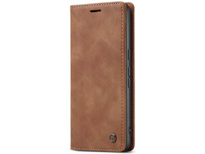 CaseMe Slim Synthetic Leather Wallet Case with Stand for Google Pixel 7a - Tan