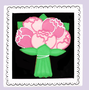 Bouquet Of Flowers Letterbox Biscuit
