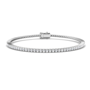 2ct Lab Diamond Tennis Bracelet D/VVS Quality Set in 925 Silver