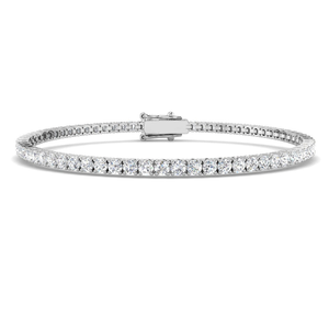 3ct Lab Diamond Tennis Bracelet D/VVS Quality Set in 925 Silver