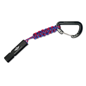 Metal Safety Whistle With Paracord + Carabiner