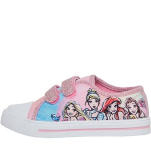 Disney Girls Princess Welfare Canvas Pumps Pink