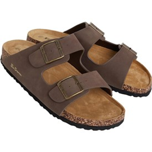 Ben Sherman Mens Tonic Double Buckle Sandals Brown