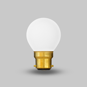 Soho Lighting B22 China White Golfball Dimmable LED Bulb G45, 4W, 2800K, Warm White, High CRI