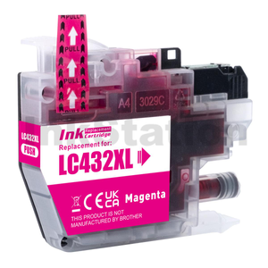 Compatible Brother LC-432XLM Magenta High Yield Ink Cartridge - 1,500 pages