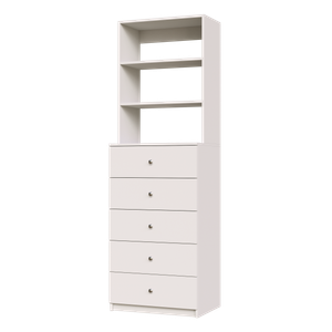 5 Drawer Hutch Tower