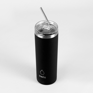 SWIG Skinny Tumbler Black Graphite 590mL