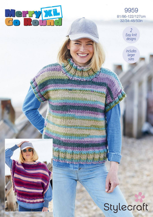 Tank Tops in Stylecraft Merry Go Round XL (9959)