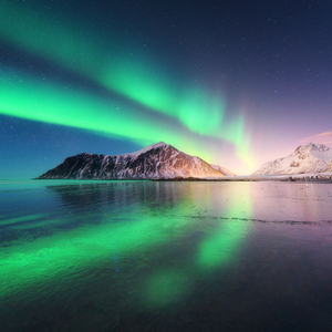 Northern Lights on a Winter Arctic Cruise
