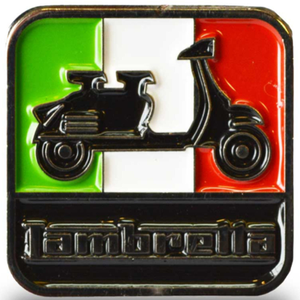Lambretta Enamel Retro Collectable Pin Badge - One Size / Italy Flag
