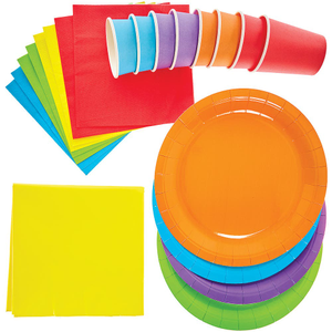 Partyset Regenbogenfarben