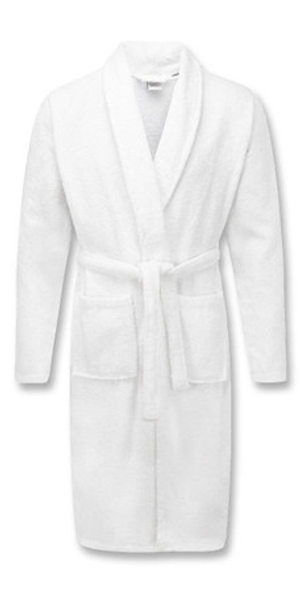 White 100% Cotton Terry Towelling Bath Robes