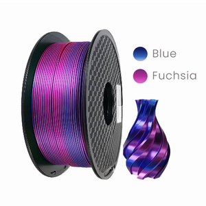 1 x Silk PLA 3D Filament 1.75mm Bicolour Blue & Fuchsia - 1KG
