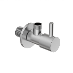 Hoekstopkraan 1/2x3/8 mm met rozet Rvs