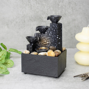 Wellbeing Tabletop Cascading Fountain with LED Illumination