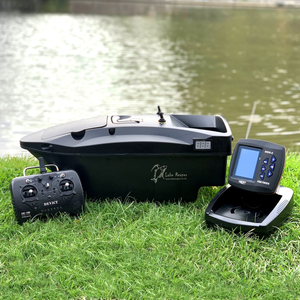 Lake Reaper Bait Boat with Fish Finder Black Now With The Latest Telemetry Handset
