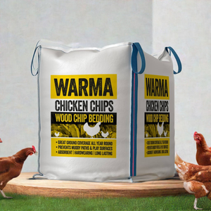  Premium Hardwood Chicken Coop Chips - Dumpy Bag