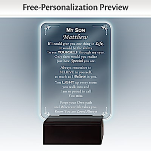 Son, Light Of My Life Personalized Sculpture