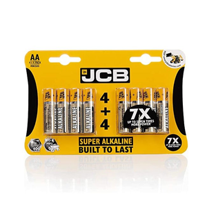 8 x JCB Super Alkaline AA Battery 1.5V