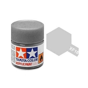 Tamiya Mini XF-16 Flat Aluminium Acrylic Paint 10ml Bottle