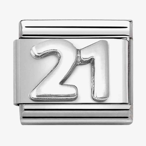 Nomination CLASSIC Composable Oxidised Silver 21 Charm 330101/57