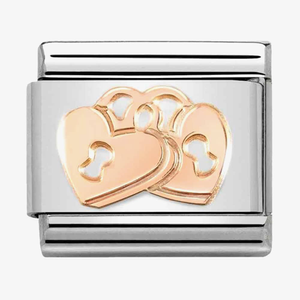 Nomination CLASSIC Composable Romance Padlock Hearts Charm 430104/39