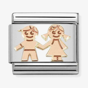 Nomination Composable CLASSIC Symbols Siblings Holding Hands Charm 430104/33