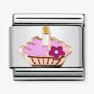 Nomination Composable CLASSIC Symbols Cupcake With Candle Charm 430202/08