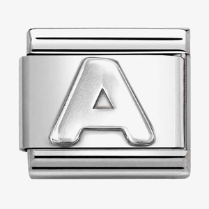 Nomination CLASSIC Composable Oxidised Silver Letter A Charm 330113/01*