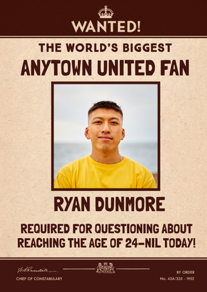 Wanted! The Worlds Biggest Fan Photo Upload Birthday Card