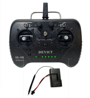 Devict DE-108 8 Channel Transmitter and Receiver Radio Set (Mode 2)